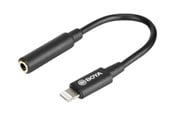 Displaykabel - BOYA BY-K3 - Lightning to headphone jack adapter - 6 cm - BY-K3