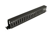 Rack chassis - Tripp Lite Rack Enclosure Horizontal Cable Manager (finger duct) 1URM - rack cable management duct with cover - 1U - SRCABLEDUCT1U