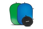 Foto & Video Tillbehör - Hama "2in1" Folding Background Green/Blue 150 x 200 cm - 21570
