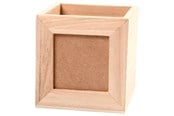 Arkivering & Förvaring - Creativ Company Wooden pencil box with photo frame - 57455