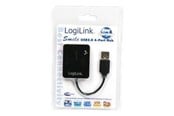 USB Hub - LogiLink USB 2.0 hub 4-port Smile black USB Hub - 4 porte - Svart - UA0139