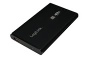 Hårddisk, tillbehör - LogiLink External HDD enclosure 2.5" SATA USB 3.0 aluminum black - UA0106