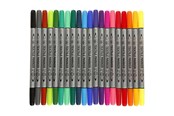 Skriv- och ritverktyg - Creativ Company Double-sided Textile Markers - Basic colors 20pcs - 34817