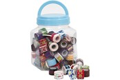 Tejp & lim - Creativ Company Tape with Print in Pot 90pcs. - 24613