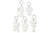 Konst- och hantverksmaterial - Creativ Company Fabric Animals Keychain 5pcs. - 49503