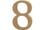 Konst- och hantverksmaterial - Creativ Company Number 8 MDF 8cm 1pc. - 56399