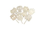 Konst- och hantverksmaterial - Creativ Company Decorate your Wooden Mask 16st. - 56402