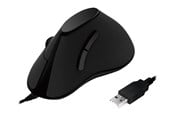 Mus - LogiLink Ergonomic vertical mouse USB 100dpi black - Vertical mouse - Optic - 5 knappar - Svart - ID0158