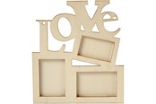 Konst- och hantverksmaterial - Creativ Company Photo Frame Love Wood - 574750