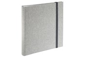 Fotogalleri och arkivering - Hama "Tessuto" Jumbo Album 30x30 cm 60 White Pages - Grey - 3846