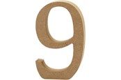 Konst- och hantverksmaterial - Creativ Company Number 9 MDF 13cm 1pc. - 56347