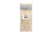 Hobby Tillbehör - Creativ Company Wooden brushes No. 4 short handle 12pcs. - 10604