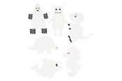 Konst- och hantverksmaterial - Creativ Company Embroidery figures Animals and Robots 18 pcs. - 21951