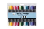Skriv- och ritverktyg - Creativ Company Textile Pens - Extra Colors 20pcs. - 34833