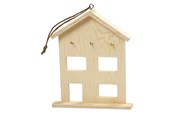 Hängare & krokar - Creativ Company Wooden key box with 3 hooks - 57532