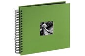 Fotogalleri och arkivering - Hama "Fine Art" Spiral Album 28 x 24 cm 50 Black Pages apple green - 94875