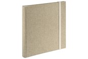 Fotogalleri och arkivering - Hama "Tessuto" Jumbo Album 30x30 cm 60 White Pages beige - 3847