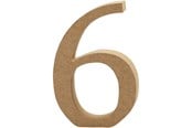 Konst- och hantverksmaterial - Creativ Company Number 6 MDF 8cm 1pc. - 56397