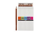 Skriv- och ritverktyg - Creativ Company Triangular Jumbo colored pencils - Brown 12pcs. - 38180