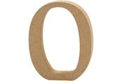 Konst- och hantverksmaterial - Creativ Company Letter O MDF 8cm 1pc. - 56374
