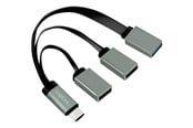 USB Hub - LogiLink USB-C™ Hub 2x USB 2.0 AF + 1x USB 3.0 AF USB Hub - 3 porte - Grey - UA0315