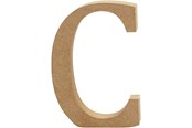 Konst- och hantverksmaterial - Creativ Company Letter C MDF 8cm 1pc. - 56362