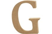Konst- och hantverksmaterial - Creativ Company Letter G MDF 8cm 1pc. - 56366