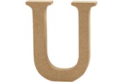 Konst- och hantverksmaterial - Creativ Company Letter U MDF 8cm 1pc. - 56380