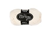 Garn & tillbehör - Creativ Company Cotton yarn Off-White 50gr 170m - 431030