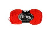 Garn & tillbehör - Creativ Company Cotton yarn Red 50gr 170m - 431080