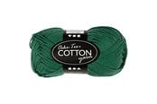 Garn & tillbehör - Creativ Company Cotton yarn Dark green 50gr 170m - 431290