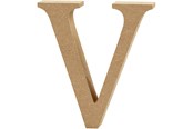 Konst- och hantverksmaterial - Creativ Company Letter V MDF 13cm 1pc. - 56331