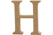 Konst- och hantverksmaterial - Creativ Company Letter H MDF 13cm 1pc. - 56317