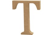 Konst- och hantverksmaterial - Creativ Company Letter T MDF 13cm 1pc. - 56329
