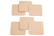 Konst- och hantverksmaterial - Creativ Company Coasters MDF 6pcs. - 557610
