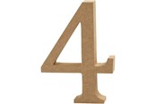 Konst- och hantverksmaterial - Creativ Company Number 4 MDF 13cm 1pc. - 56342
