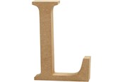 Konst- och hantverksmaterial - Creativ Company Letter L MDF 13cm 1pc. - 56321