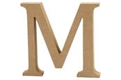 Konst- och hantverksmaterial - Creativ Company Letter M MDF 13cm 1pc. - 56322