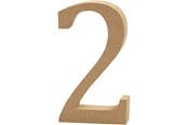 Konst- och hantverksmaterial - Creativ Company Number 2 MDF 13cm 1pc. - 56340