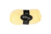 Garn & tillbehör - Creativ Company Acrylic yarn Light yellow 50gr 80m - 421804