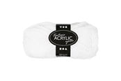 Garn & tillbehör - Creativ Company Acrylic yarn White 50gr 80m - 421710
