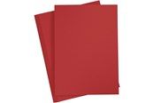Papper, Fotopapper & Etiketter - Creativ Company Paper Red A4 80gr 20pcs. - 218013