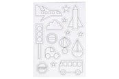 Konst- och hantverksmaterial - Creativ Company Color your own Magnets - Transport - 51235