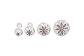 Konst- och hantverksmaterial - Creativ Company Cut Outs with Stamp Flower.4pc. - 782873