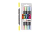 Skriv- och ritverktyg - Creativ Company Double-sided markers - Pastel colors 6pcs. - 37991