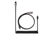 Tangentbord - Keychron Coiled Aviator USB-C Cable Straight - Black - Uppgradera tillbehör - Svart - Cab-B