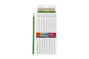 Skriv- och ritverktyg - Creativ Company Triangular colored pencils - Light green 12pcs. - 38578