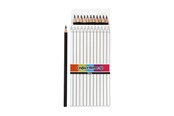 Skriv- och ritverktyg - Creativ Company Triangular colored pencils - Black 12pcs. - 38581