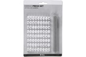 Konst- och hantverksmaterial - Creativ Company Stamp Set Rubber Letters and Numbers White - 78286