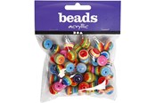 Kreativa spel - Creativ Company Beads Rainbow Multi Mix - 699841